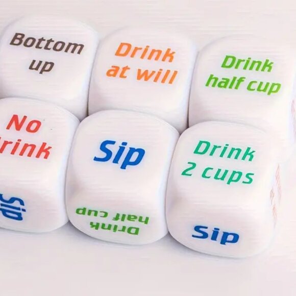 Fun Adult Drinking Dice Game - Party Essential 🎉" - Picture 1 of 5